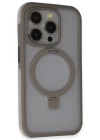 Joko iPhone 15 Pro Zorda Airbag Magsafe Standlı Kapak - Titan Gri