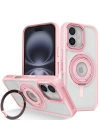 Joko iPhone 16 Banza Magsafe Standlı Kapak - Pembe