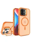 Joko iPhone 16 Flet Lens Magsafe Kapak - Turuncu