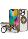 Joko iPhone 16 Pro Max Banza Magsafe Standlı Kapak - Kahverengi