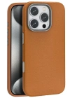 Joko iPhone 16 Pro Max Wonder Deri Magsafe Kapak - Kahverengi