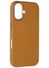 Joko iPhone 16 Wonder Deri Magsafe Kapak - Kahverengi