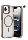 Joko iPhone 16E Flet Lens Magsafe Kapak - Gold