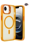 Joko iPhone 16E Flet Lens Magsafe Kapak - Turuncu