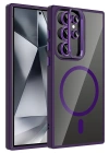 Joko Samsung Galaxy S23 Ultra Remim Lensli Magsafe Standlı Kapak - Derin Mor