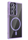 Joko Samsung Galaxy S23 Ultra Remim Lensli Magsafe Standlı Kapak - Lila