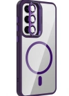 Joko Samsung Galaxy S24 FE Remim Lensli Magsafe Standlı Kapak - Derin Mor