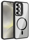 Joko Samsung Galaxy S24 FE Remim Lensli Magsafe Standlı Kapak - Siyah