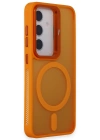 Joko Samsung Galaxy S24 Flet Lens Magsafe Kapak - Turuncu