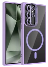 Joko Samsung Galaxy S24 Ultra Remim Lensli Magsafe Standlı Kapak - Lila