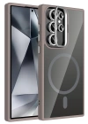 Joko Samsung Galaxy S24 Ultra Remim Lensli Magsafe Standlı Kapak - Titan Gri