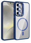 Joko Samsung Galaxy S25 Remim Lensli Magsafe Standlı Kapak - Lacivert