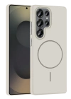 Joko Samsung Galaxy S25 Ultra Broş Magsafe Kapak - Krem