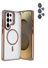 Joko Samsung Galaxy S25 Ultra Flet Lens Magsafe Kapak - Gold