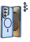 Joko Samsung Galaxy S25 Ultra Flet Lens Magsafe Kapak - Lacivert