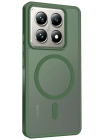Joko Xiaomi Mi 14T Pro Jota Magsafe Kapak - Koyu Yeşil