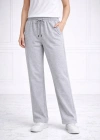 Kadın Düz Paça Beli Lastikli İpli Günlük Spor Eşofman Altı Rahat Fit - Gri