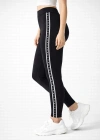 Kadın Likralı Yan Yıldız Şeritli Detaylı Tayt - Siyah