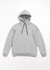 Kadın Uzun Kol Kapşonlu Basic Sweatshirt hoodie - Gri