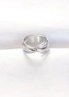 Kalın Silver Renk Ayarlanabilir Yüzük