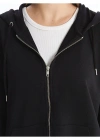 Kapüşonlu Düz Oversize Kadın Fermuarlı Sweatshirt