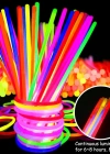 Karanlıkta Yanan Parlayan Fosforlu Glow Stick Çubuk Bileklik 50 Adet