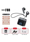 Karler Bass F08 Dijital Şarj Göstergeli TWS Bluetooth Kulaklık - Siyah