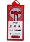 Karler Bass KR-207 Mıknatıslı Kablolu Kulaklık - Kırmızı