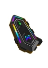 Karler Bass KRM2 RGB Motosiklet Sürücüleri İçin IPX6 Su Geçirmez Özellikli Kablosuz Bluetooth Kulaklık - Siyah