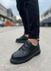 KB-703 Kuback Kömür Cilt Lastikli Günlük Erkek Ayakkabı