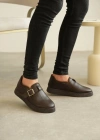 KB-KX1 Kuback Kahve Cilt Kürklü Günlük Erkek Ayakkabı