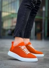KB-X204 Kuback Turuncu Keten Beyaz Yüksek Taban Günlük Erkek Spor Ayakkabı