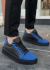 KB-X46 Kuback Siyah Sax Mavi Yüksek Siyah Taban Günlük Spor Ayakkabı