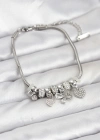 Kelebek Charmlı Gümüş Renk Kadın Bileklik