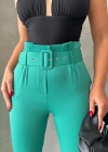 Kemerli havuç pantolon