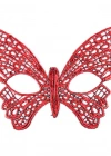 Kırmızı Dantel Masquerade Maskesi 7 No