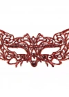 Kırmızı Dantel Masquerade Maskesi 9 No