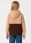 Kız Çocuk Kapüşonlu Kanguru Çepli Parçalı SweatShirt - Renkli