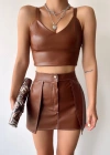 Kontrast deri etek kahve w260015