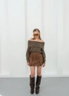 Kontrast deri etek kahve w260015