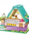 KP28018 Keeppley Lovely Street Calico Cat Comic House Blok Seti -Vagonlife