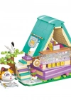 KP28018 Keeppley Lovely Street Calico Cat Comic House Blok Seti -Vagonlife