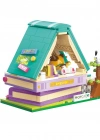 KP28018 Keeppley Lovely Street Calico Cat Comic House Blok Seti -Vagonlife