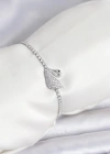Kuğu Model Zirkon Taşlı Gümüş Renk Asansörlü Su Yolu Bileklik