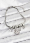 Kutup Yıldızı Model Charmlı Gümüş Renk Kadın Bileklik