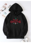 Merry Chrıstmas Sweatshirt & Hodie - Siyah