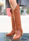 Milla Taba Cilt Tak Çıkar Topuklu Bot Ve Çizme