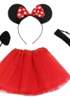 Minnie Mouse Kostüm Seti Etek Taç Kuyruk Papyon Gösteri Seti