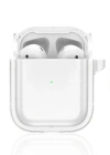 Movenchy Airpods 4 (4.nesil) Shiny Şeffaf Kılıf - Beyaz