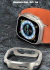 Movenchy Apple Watch Ultra 49mm MO-WT3 Alüminyum Camlı Kasa Ekran Koruyucu - Gold